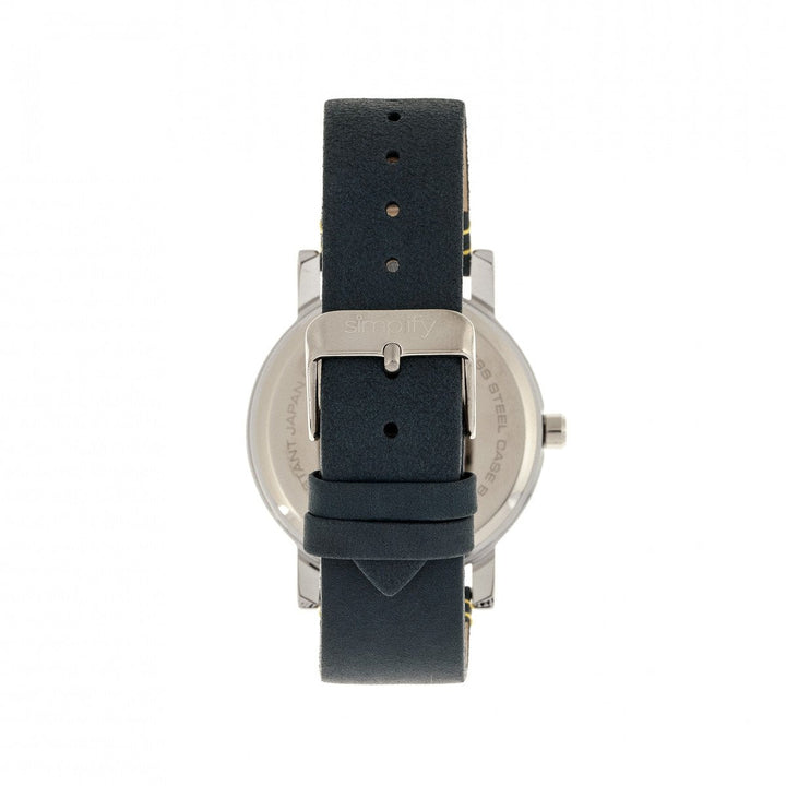 Simplify The 5300 Leather-Band Watch w/Date