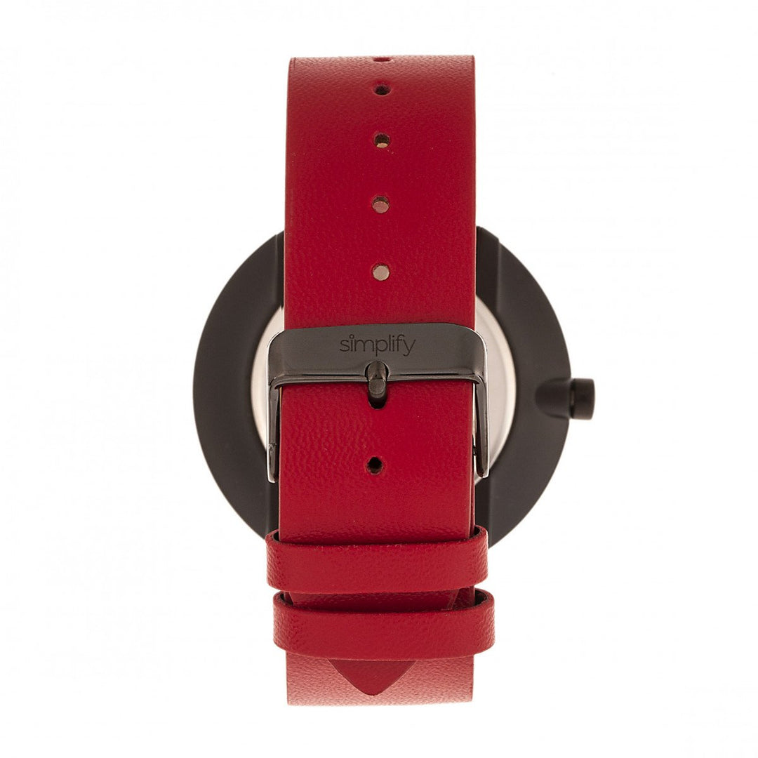 Simplify The 3000 Leather-Band Watch