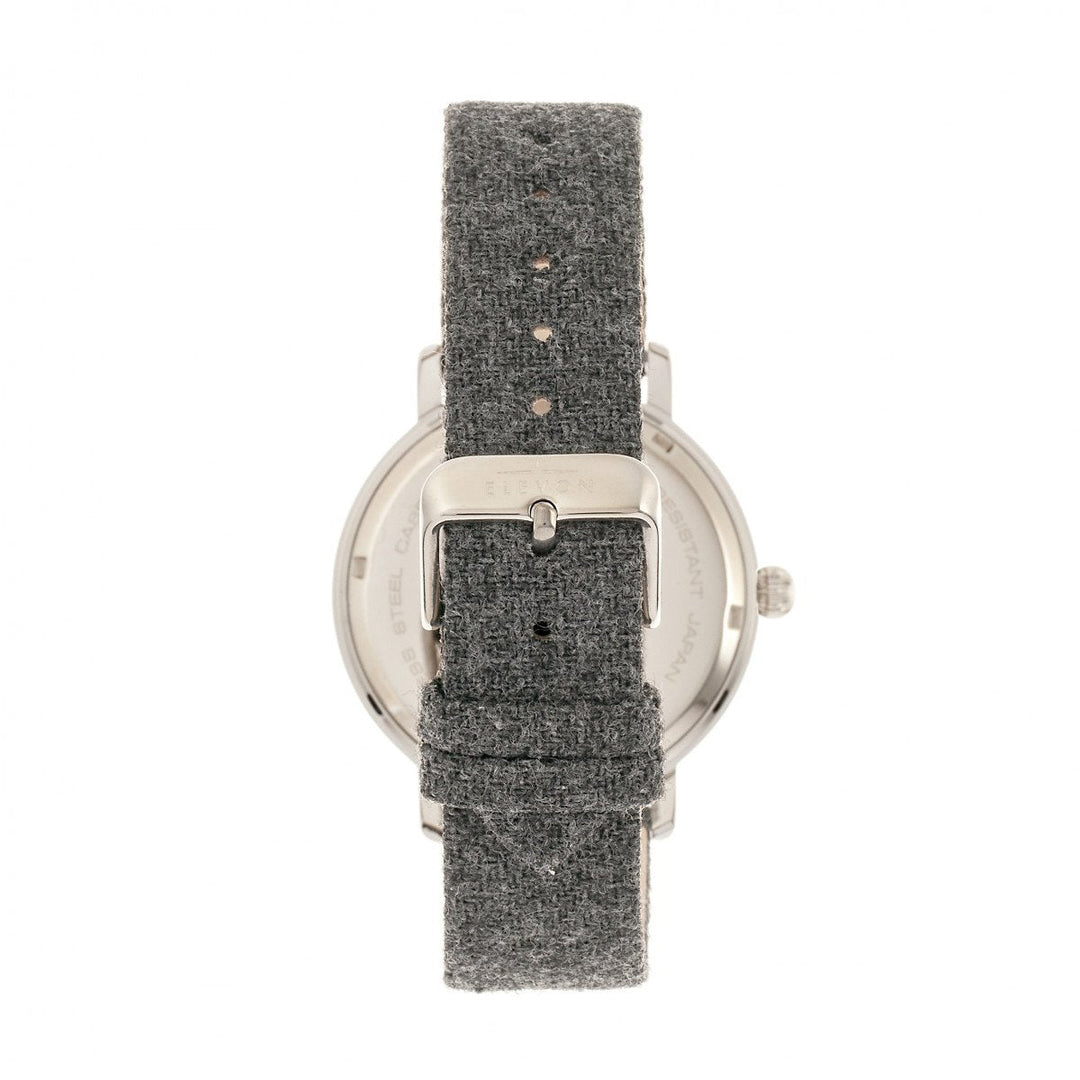 Elevon Northrop Wool-Overlaid Leather-Band Watch