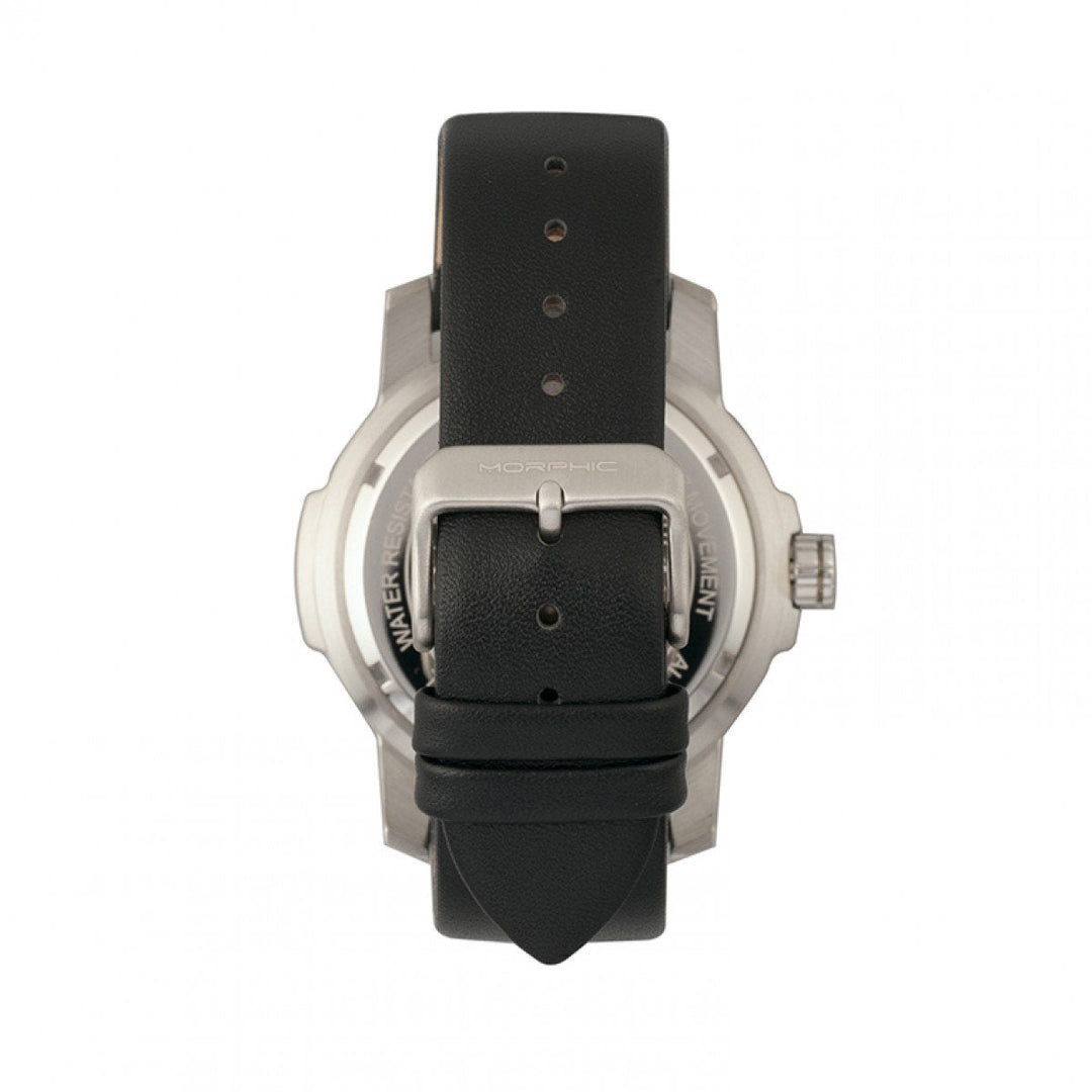 Morphic M54 Series Leather-Band Chronograph Watch