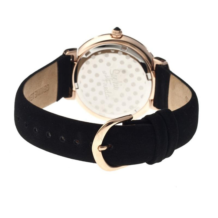 Sophie & Freda New Orleans MOP Leather-Band Watch