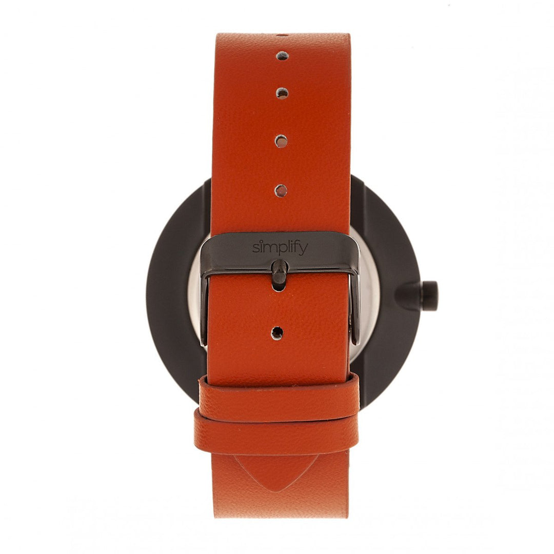 Simplify The 3000 Leather-Band Watch
