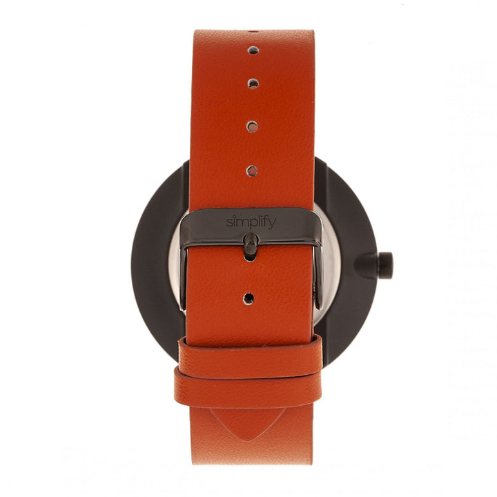Simplify The 3000 Leather-Band Watch