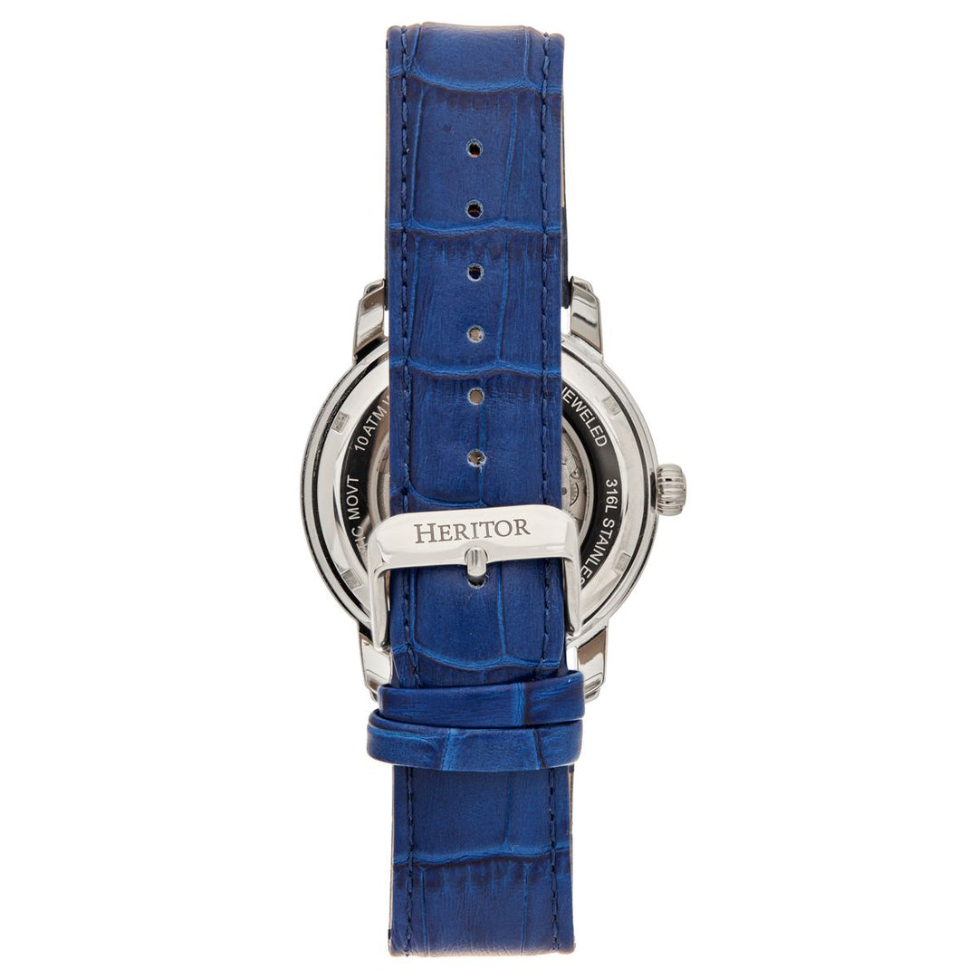 Heritor Automatic Protégé Leather-Band Watch w/Date