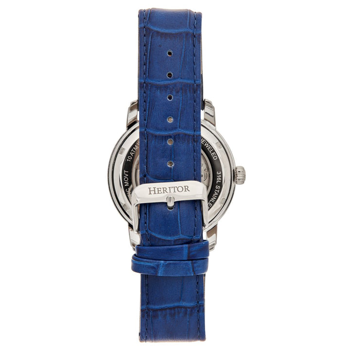 Heritor Automatic Protégé Leather-Band Watch w/Date