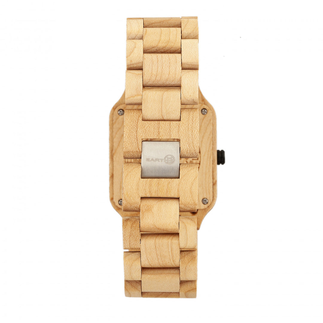 Earth Wood Arapaho Bracelet Watch w/Date - Khaki/Tan
