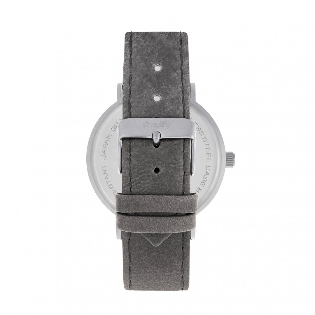 Simplify The 2900 Leather-Band Watch