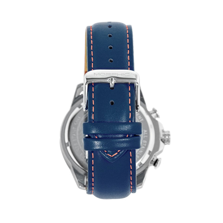 Morphic M88 Series Chronograph Leather-Band Watch w/Date