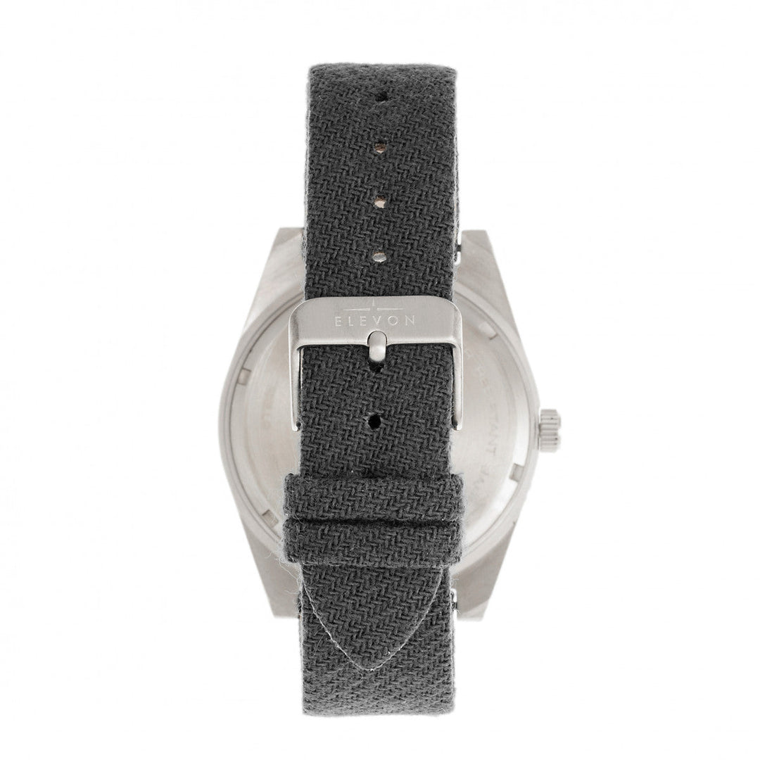 Elevon Jeppesen Pressed Wool Leather-Band Watch w/Date - Grey