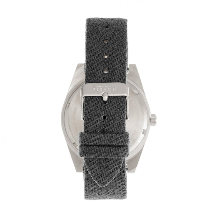 Elevon Jeppesen Pressed Wool Leather-Band Watch w/Date - Grey