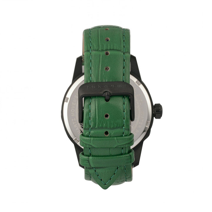 Morphic M56 Series Leather-Band Watch w/Date
