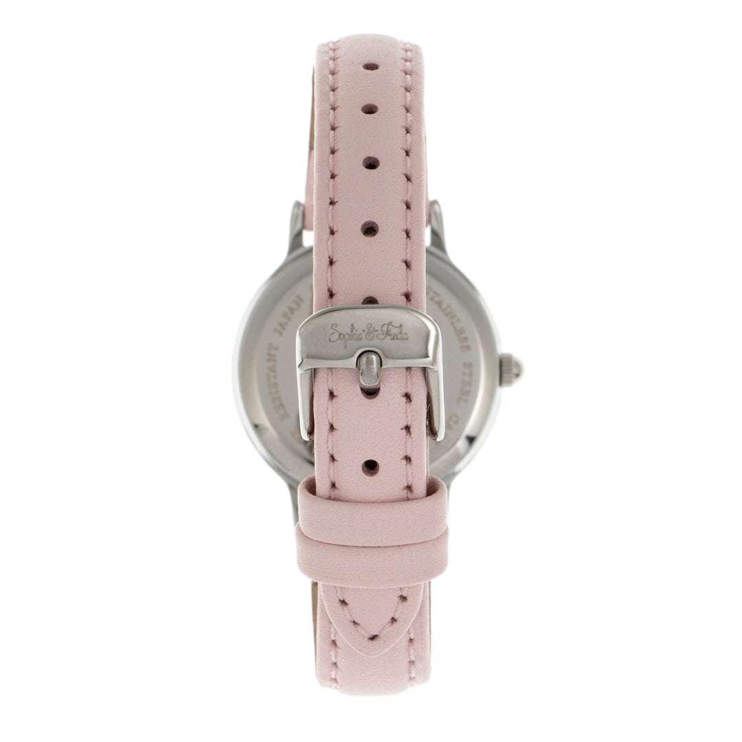 Sophie & Freda Berlin Leather-Band Watch - Light Pink