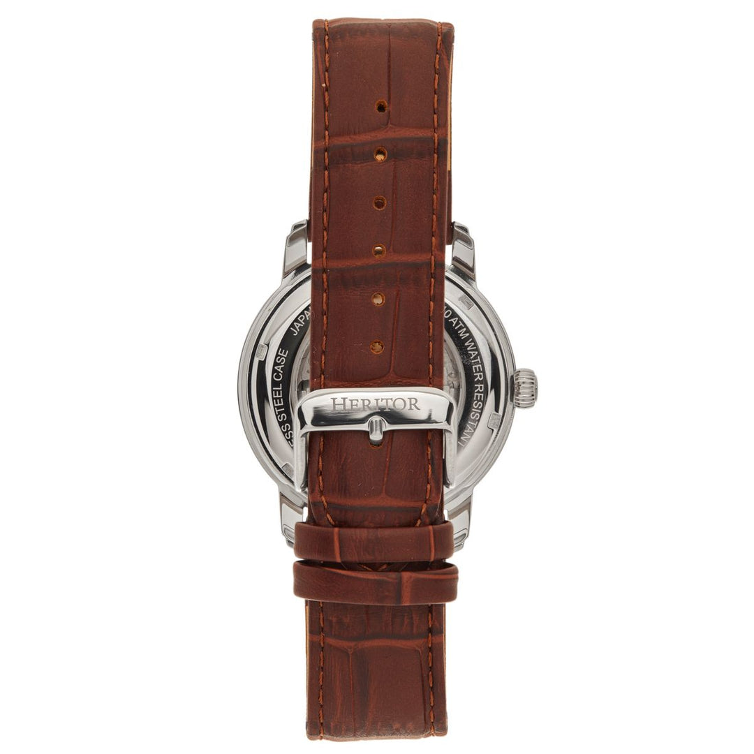 Heritor Automatic Protégé Leather-Band Watch w/Date