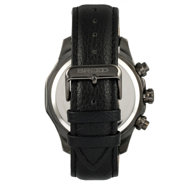 Breed Lacroix Chronograph Leather-Band Watch