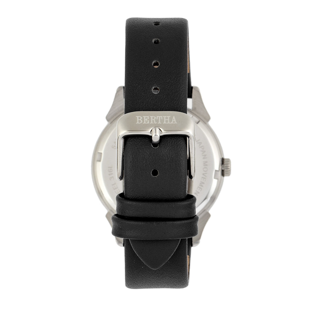 Bertha Ida Mother-of-Pearl Leather-Band Watch