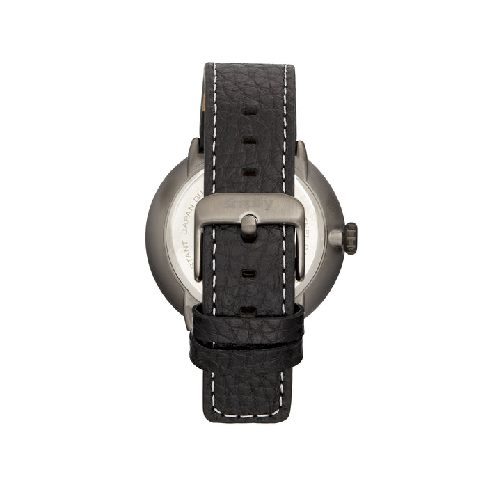 Simplify The 7100 Leather-Band Watch w/Date
