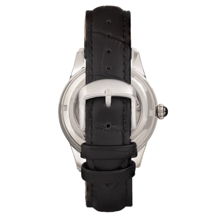 Empress Augusta Automatic Mosaic Mother-of-Pearl Leather-Band Watch