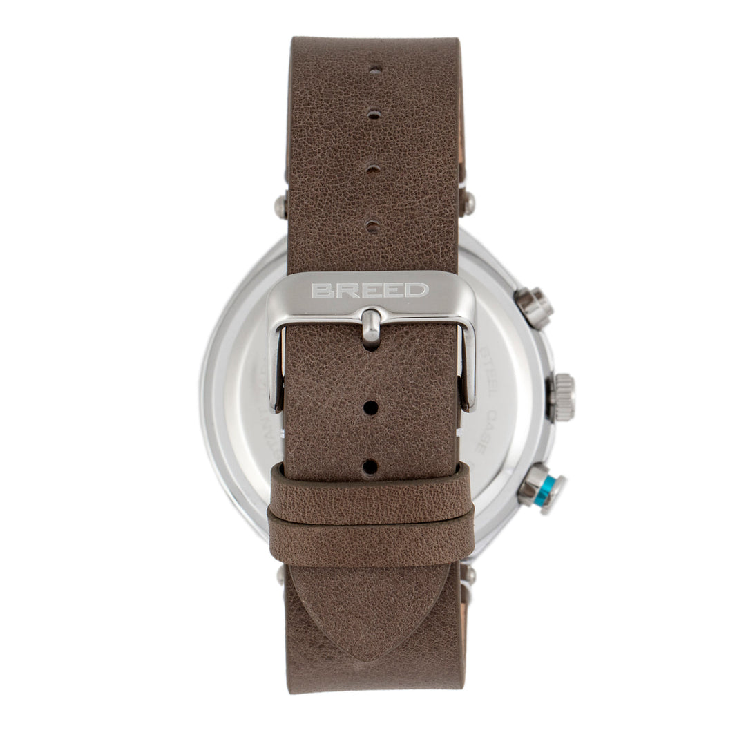 Breed Tempest Chronograph Leather-Band Watch w/Date