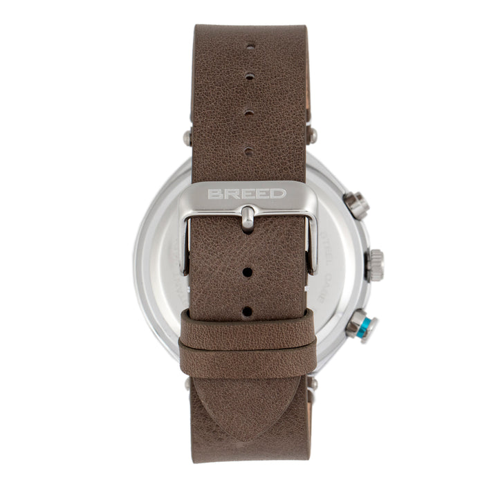 Breed Tempest Chronograph Leather-Band Watch w/Date
