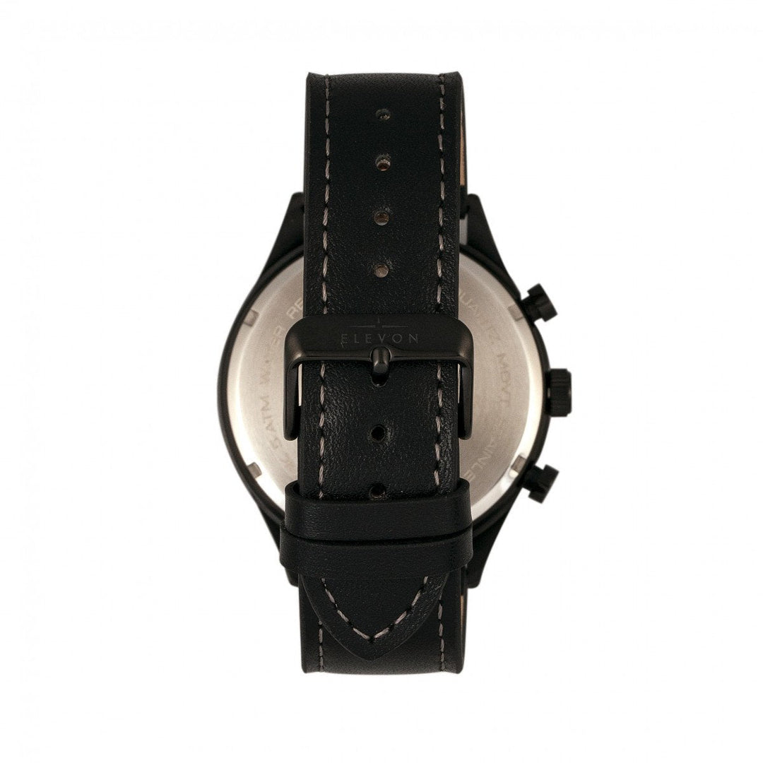 Elevon Lindbergh Leather-Band Watch w/Day/Date