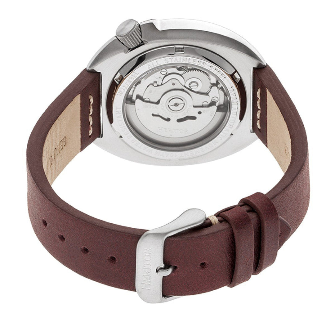 Heritor Automatic Morrison Leather-Band Watch w/Date