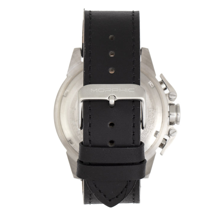 Morphic M81 Series Chronograph Leather-Band Watch w/Date