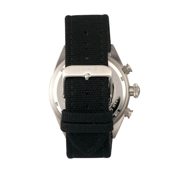 Morphic M53 Series Chronograph Fiber-Weaved Leather-Band Watch w/Date