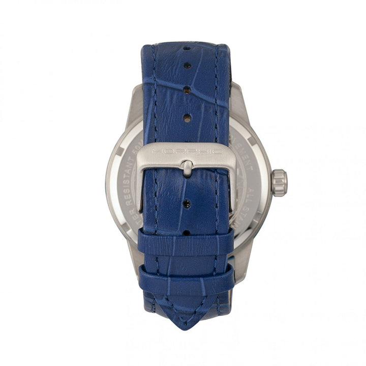 Morphic M56 Series Leather-Band Watch w/Date