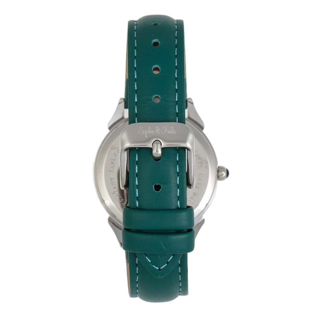 Sophie and Freda Mykonos Mother-Of-Pearl Leather-Band Watch
