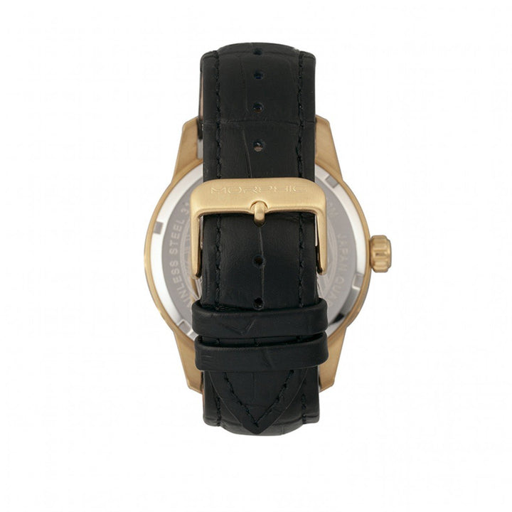 Morphic M56 Series Leather-Band Watch w/Date