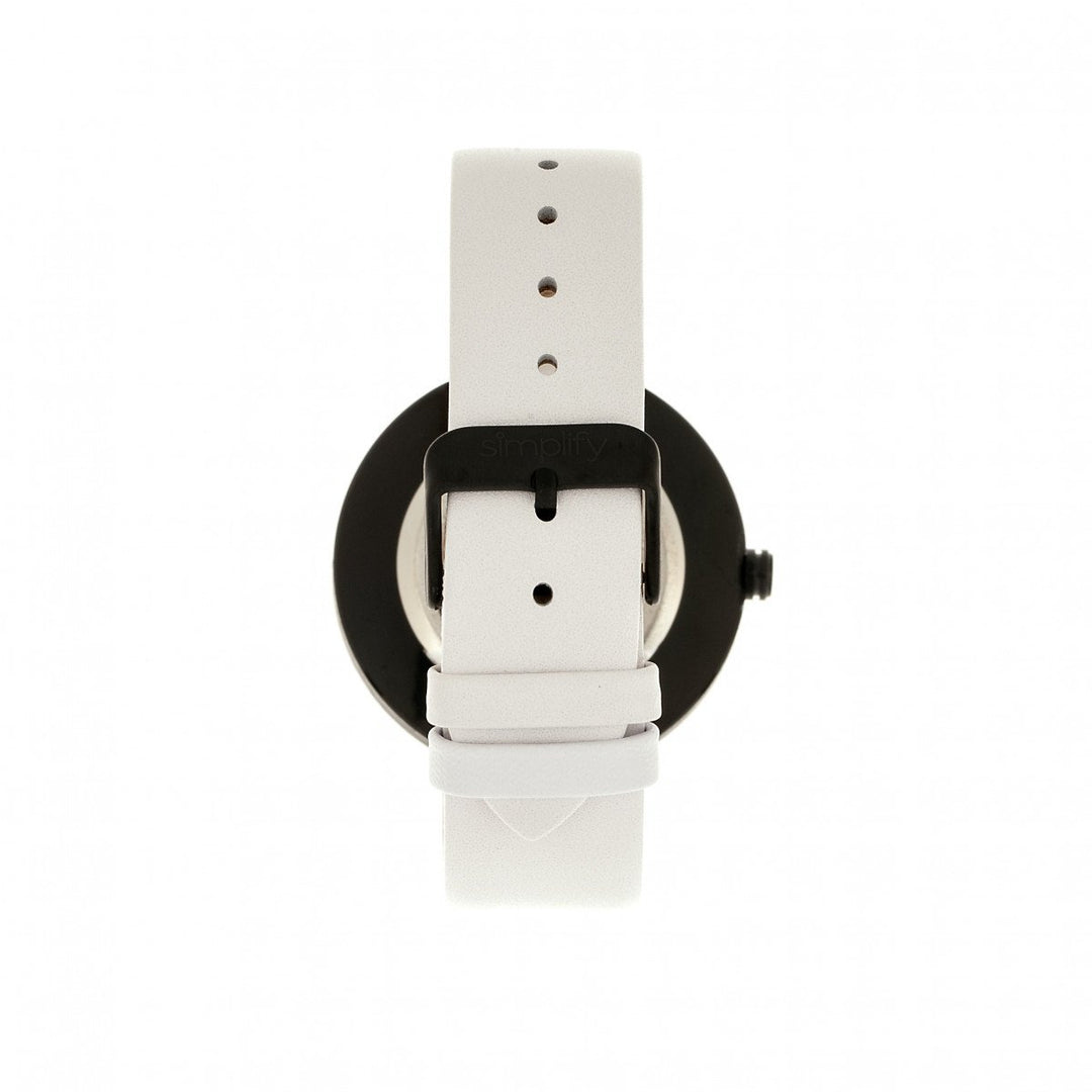 Simplify The 3900 Leather-Band Watch w/ Date