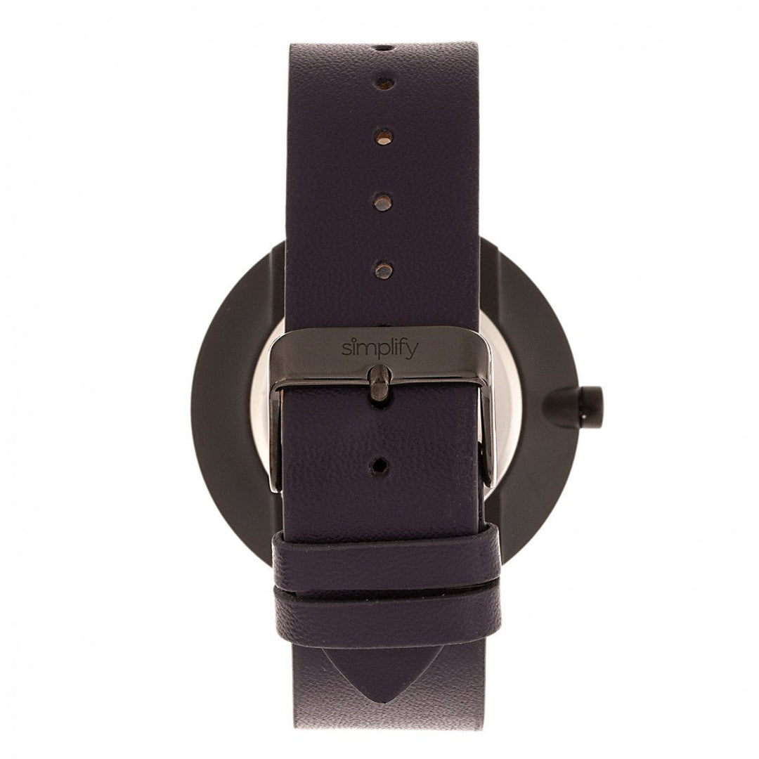 Simplify The 3000 Leather-Band Watch