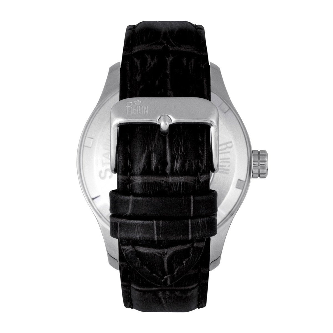 Reign Bhutan Leather-Band Automatic Watch