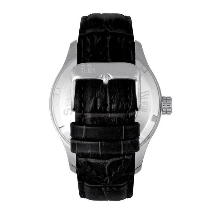 Reign Bhutan Leather-Band Automatic Watch
