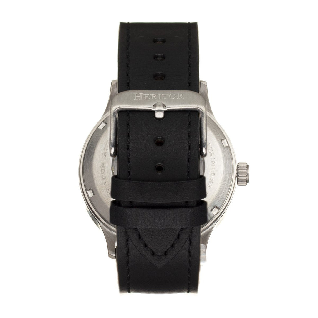 Heritor Automatic Becker Leather-Band Watch w/Date