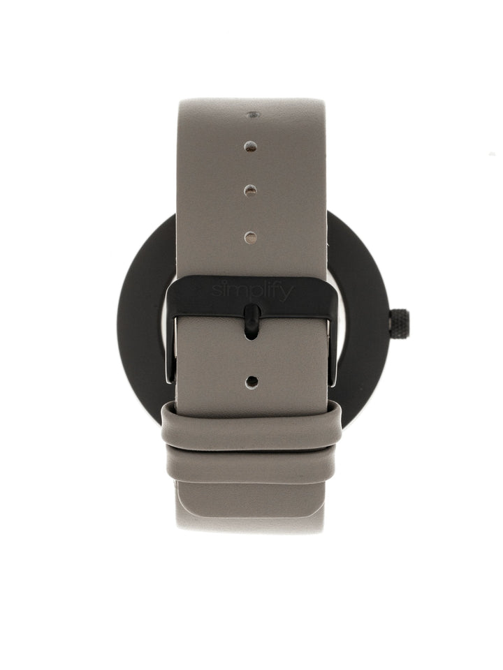 Simplify The 4100 Leather-Band Watch