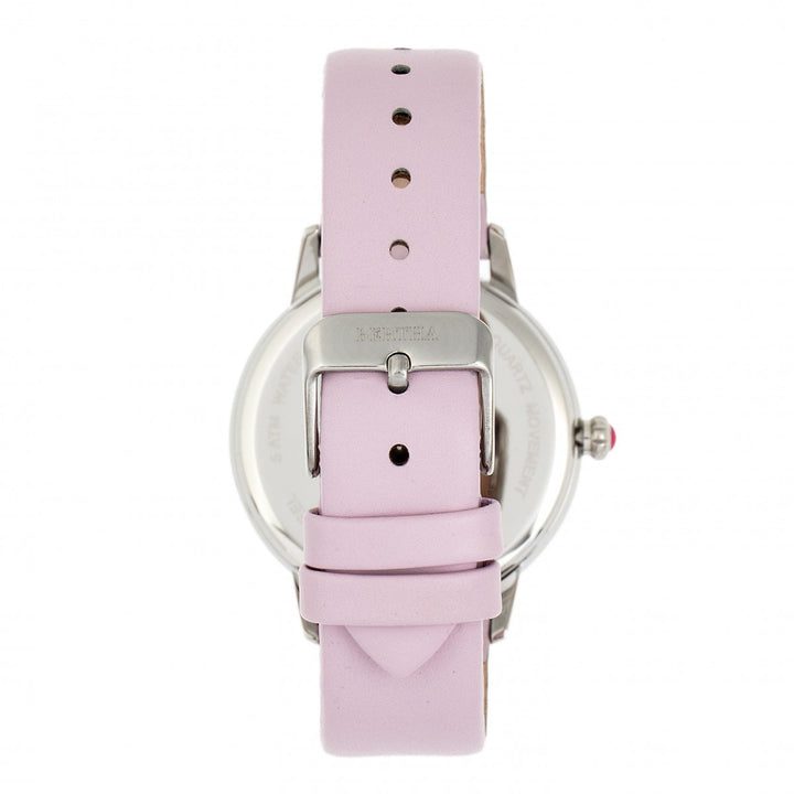 Bertha Grace MOP Leather-Band Watch
