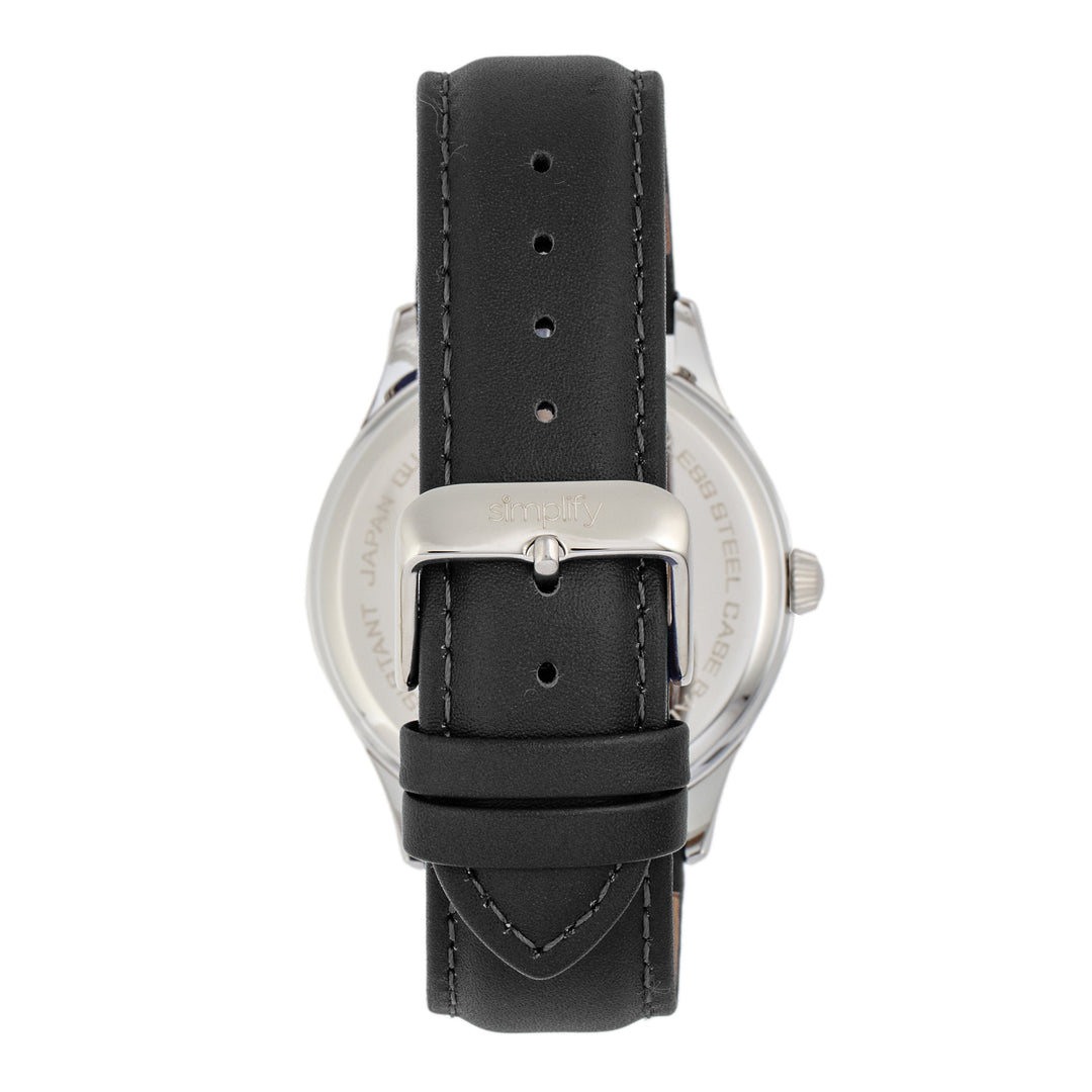Simplify The 6900 Leather-Band Watch w/ Date