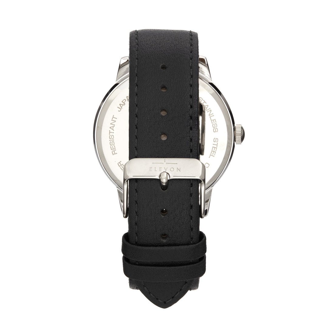Elevon Gauge Leather-Band Watch