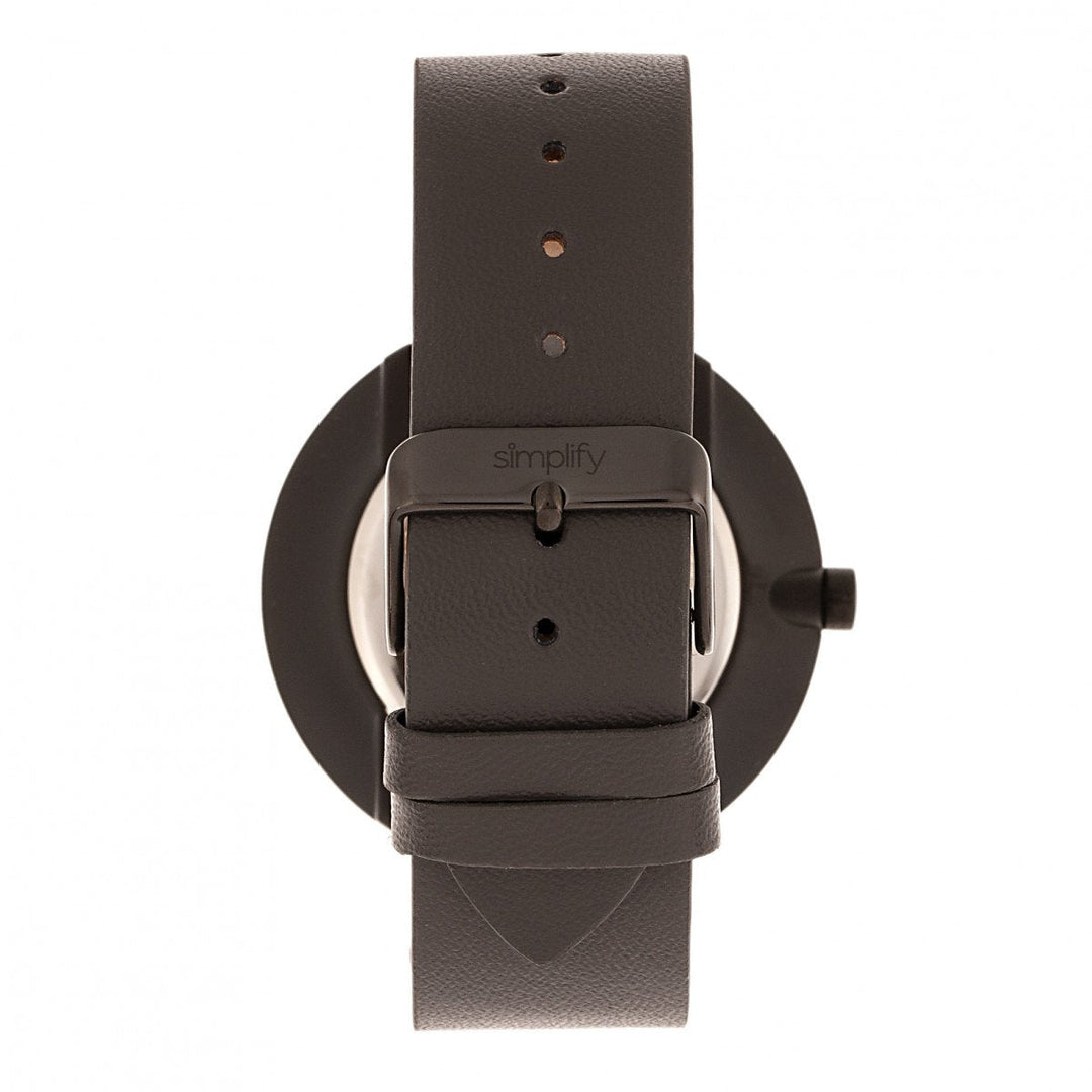 Simplify The 3000 Leather-Band Watch