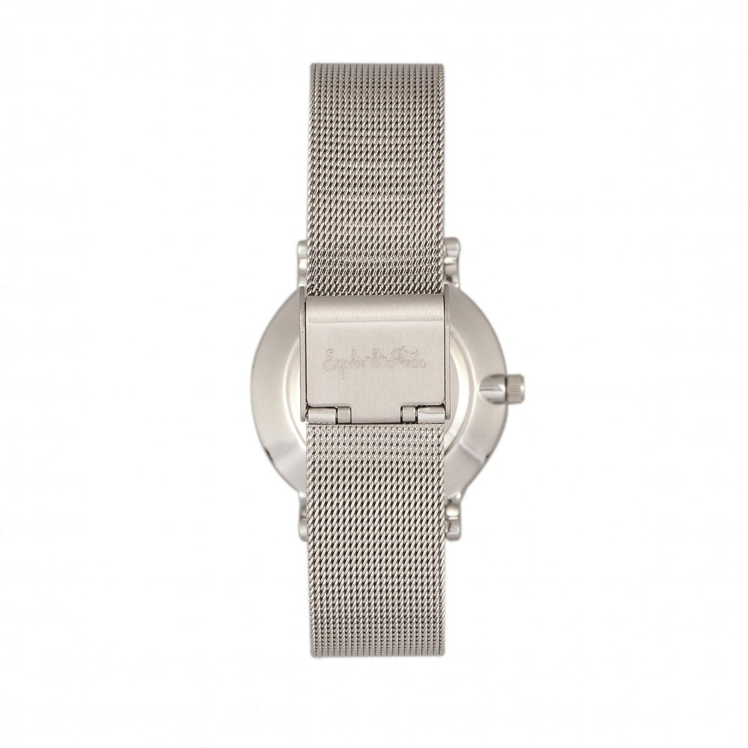 Sophie & Freda Savannah Mesh Bracelet Watch w/Swarovski Crystals