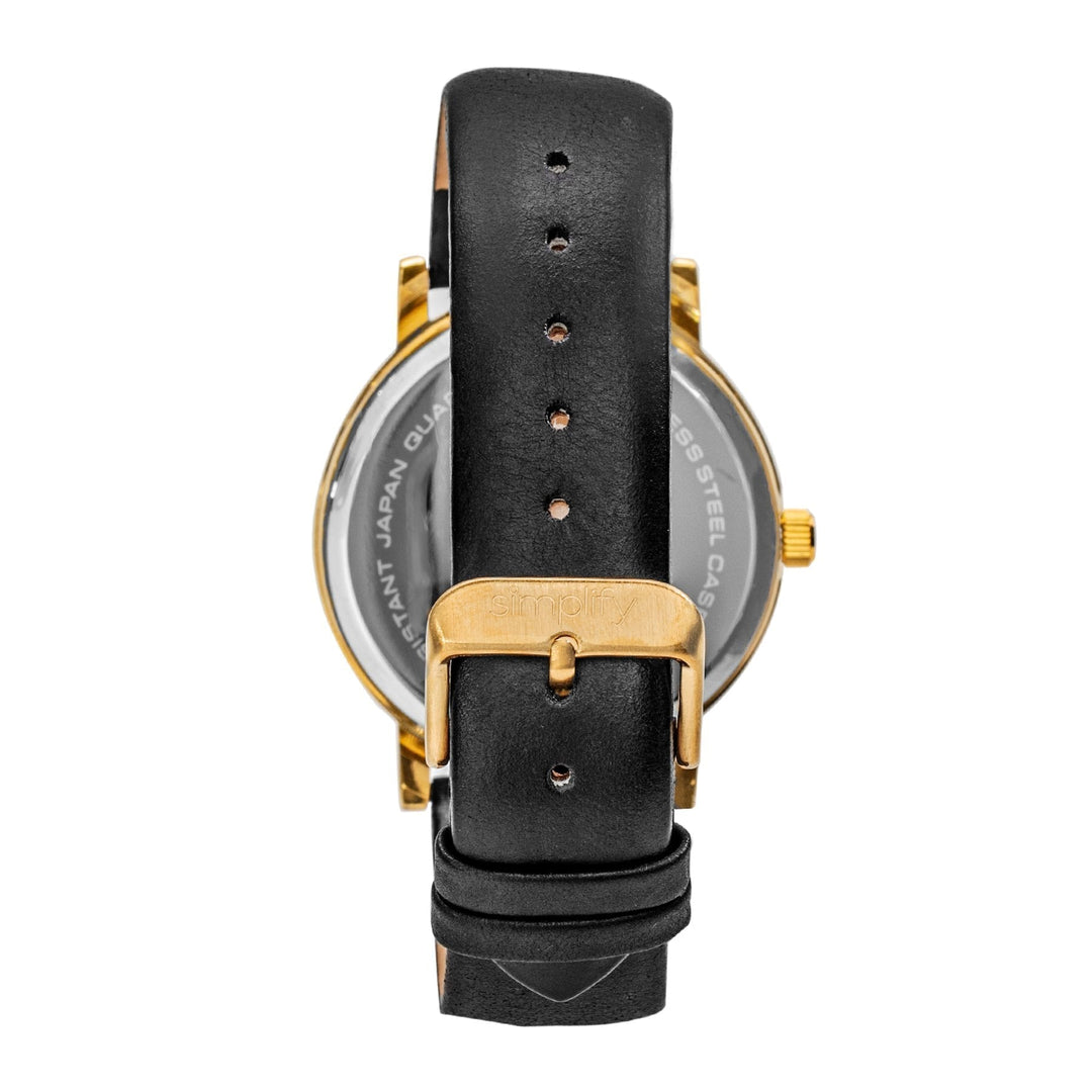 Simplify The 7000 Leather-Band Watch