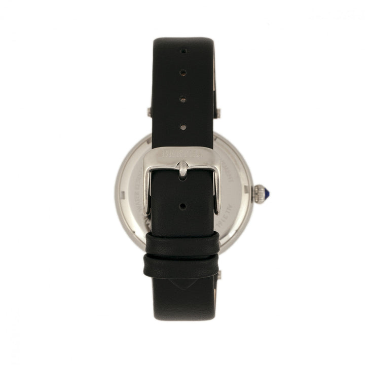 Bertha Nora Leather-Band Watch - Black