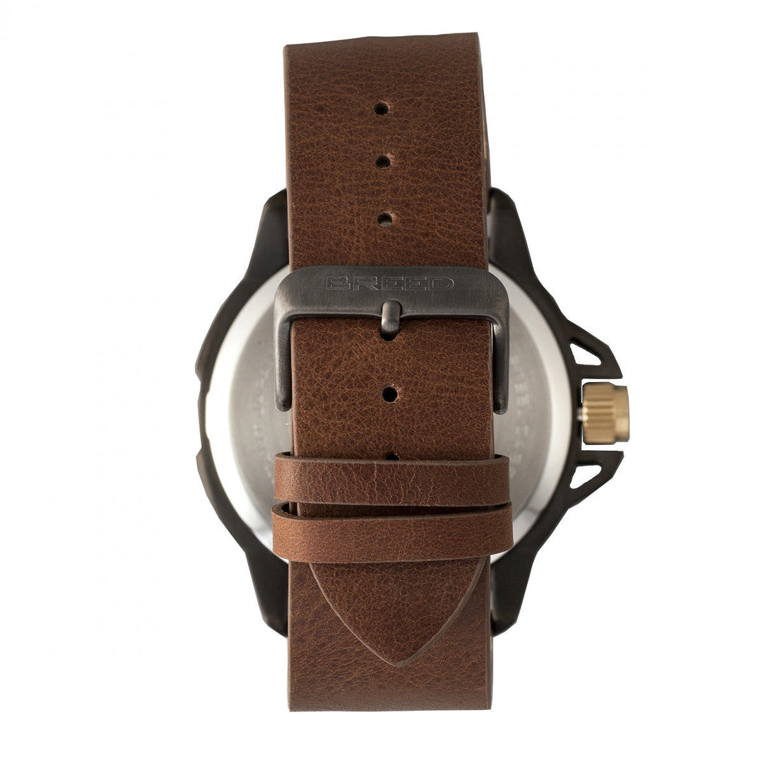 Breed Bryant Leather-Band Watch w/Date