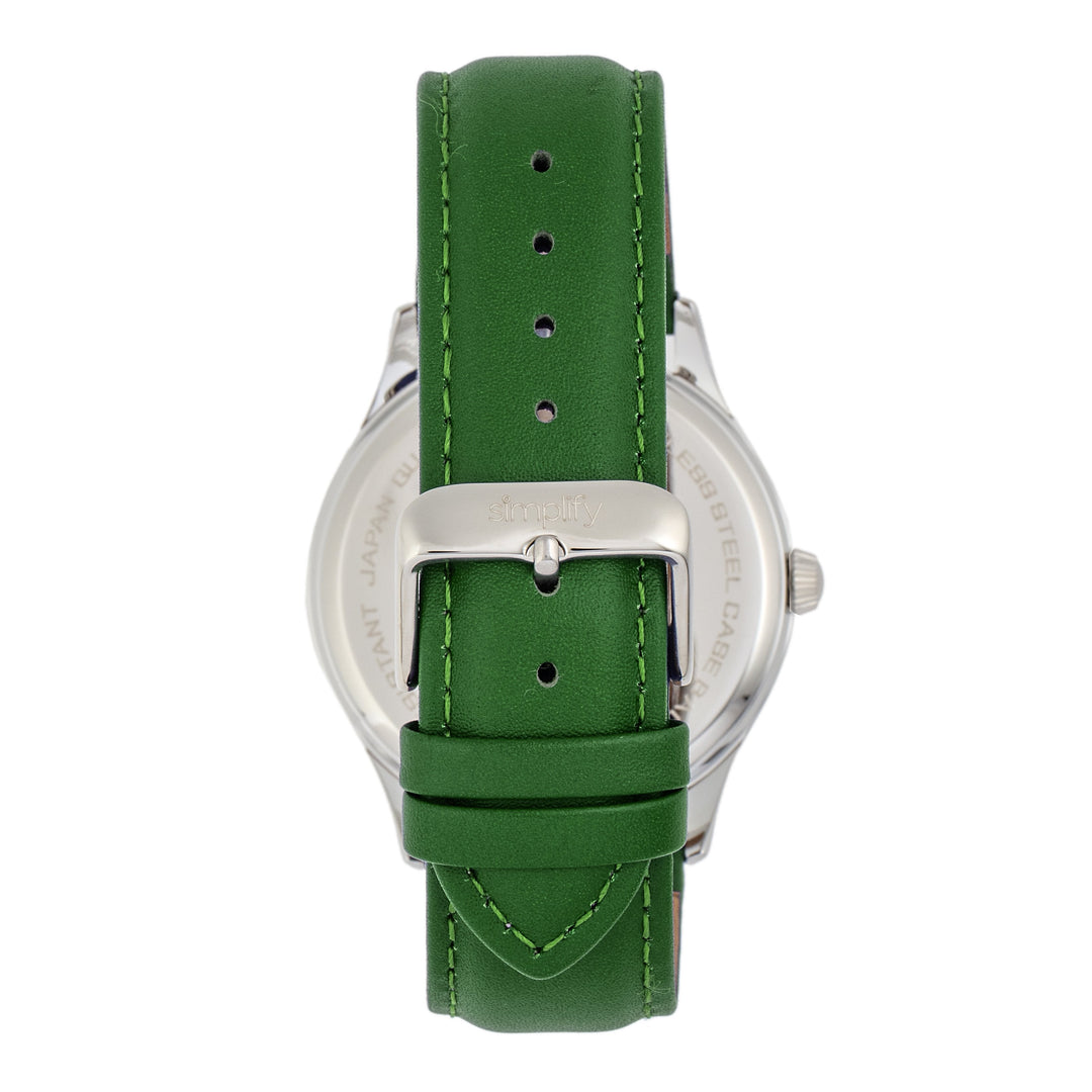 Simplify The 6900 Leather-Band Watch w/ Date