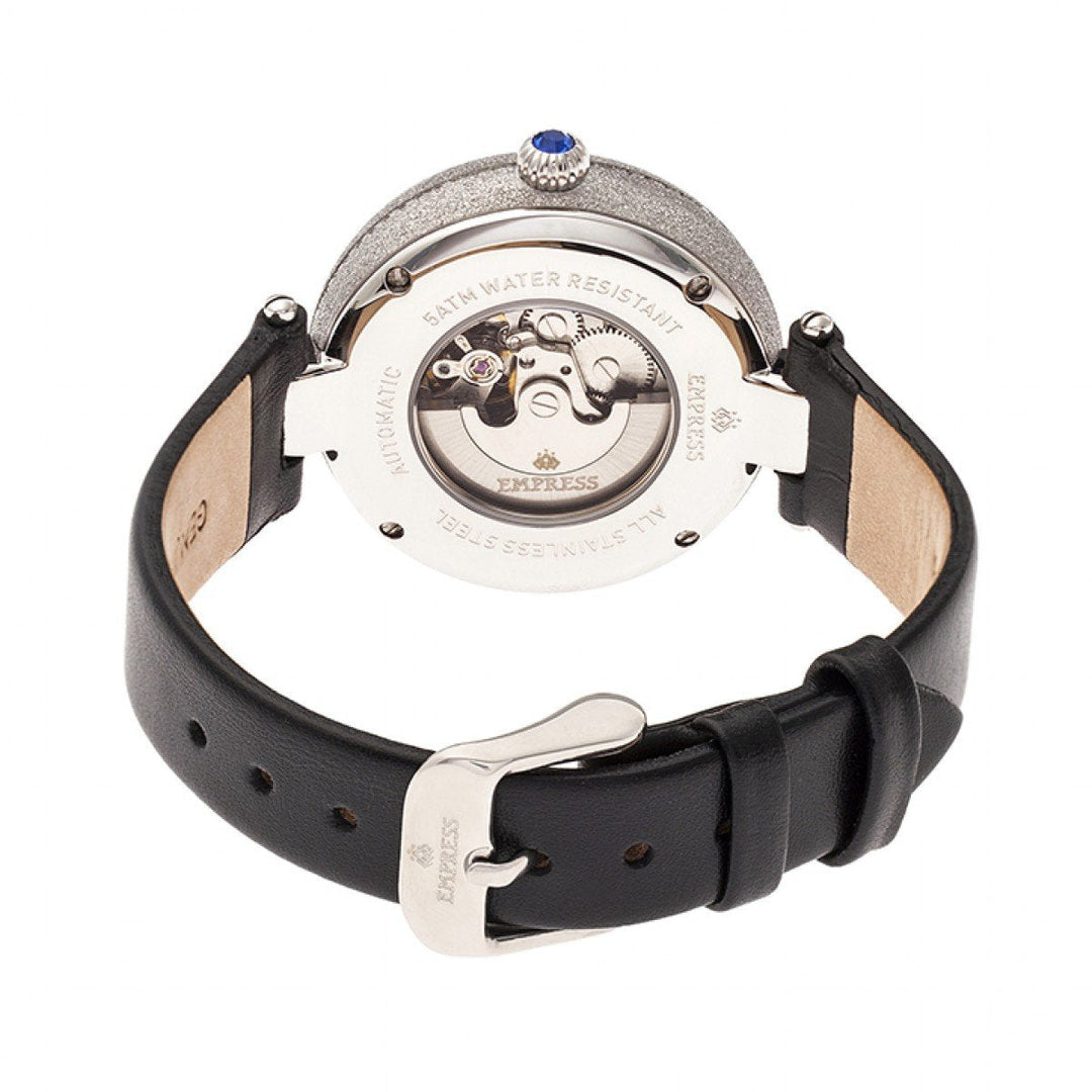 Empress Louise Automatic MOP Leather-Band Watch