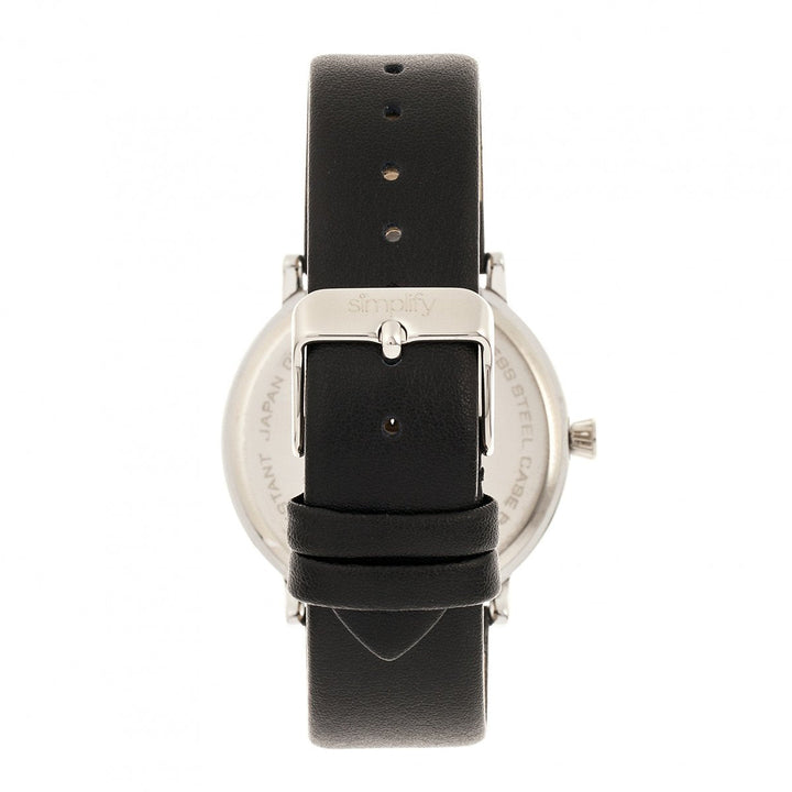 Simplify The 6200 Leather-Strap Watch