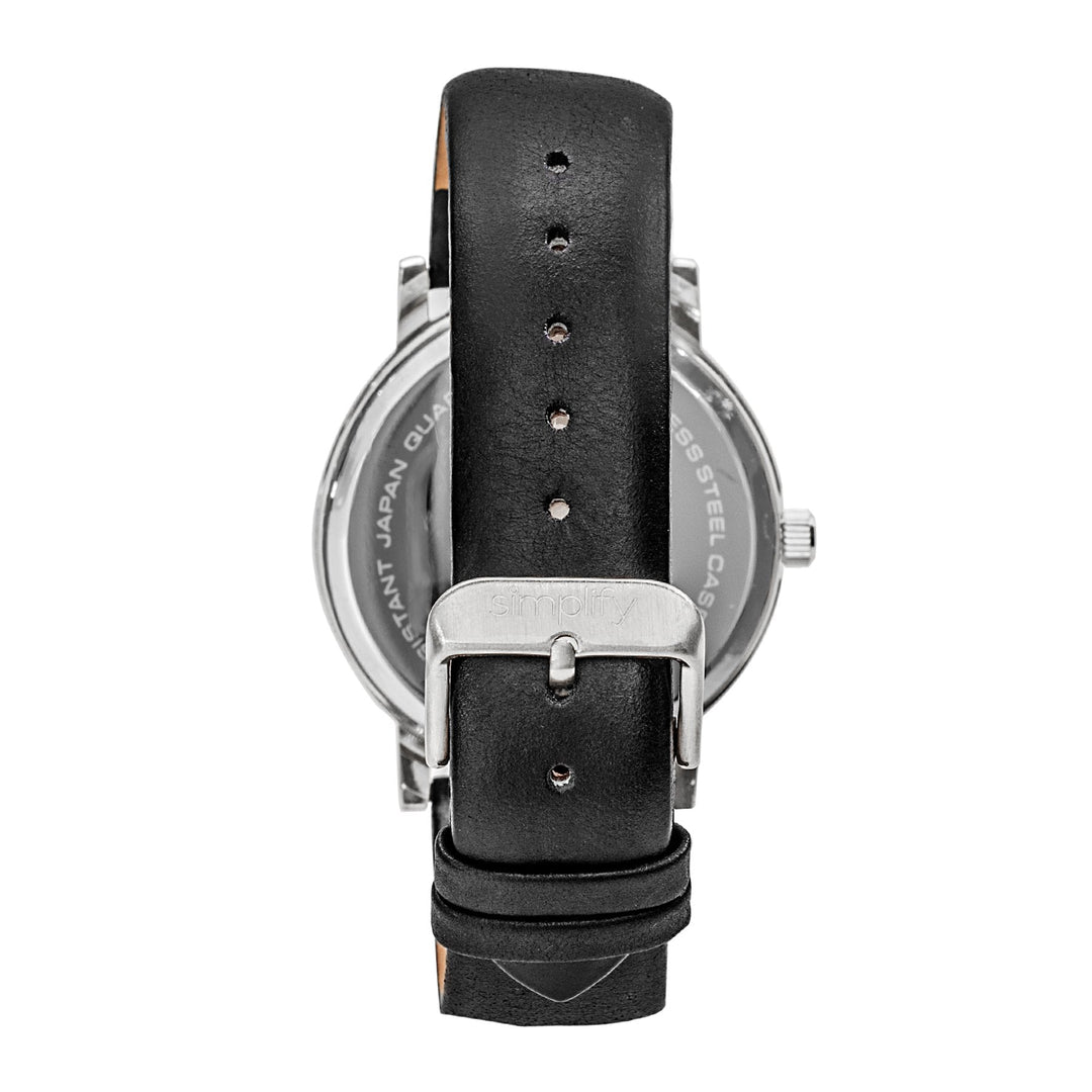 Simplify The 7000 Leather-Band Watch