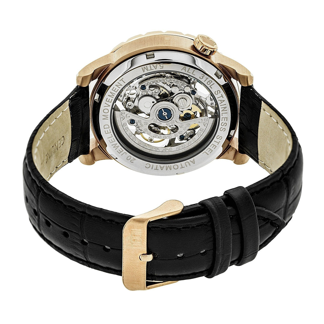 Reign Xavier Automatic Skeleton Leather-Band Watch