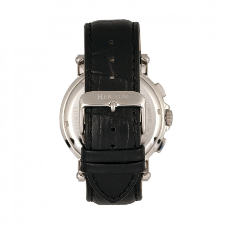 Heritor Automatic Kingsley Leather-Band Watch w/Day/Date